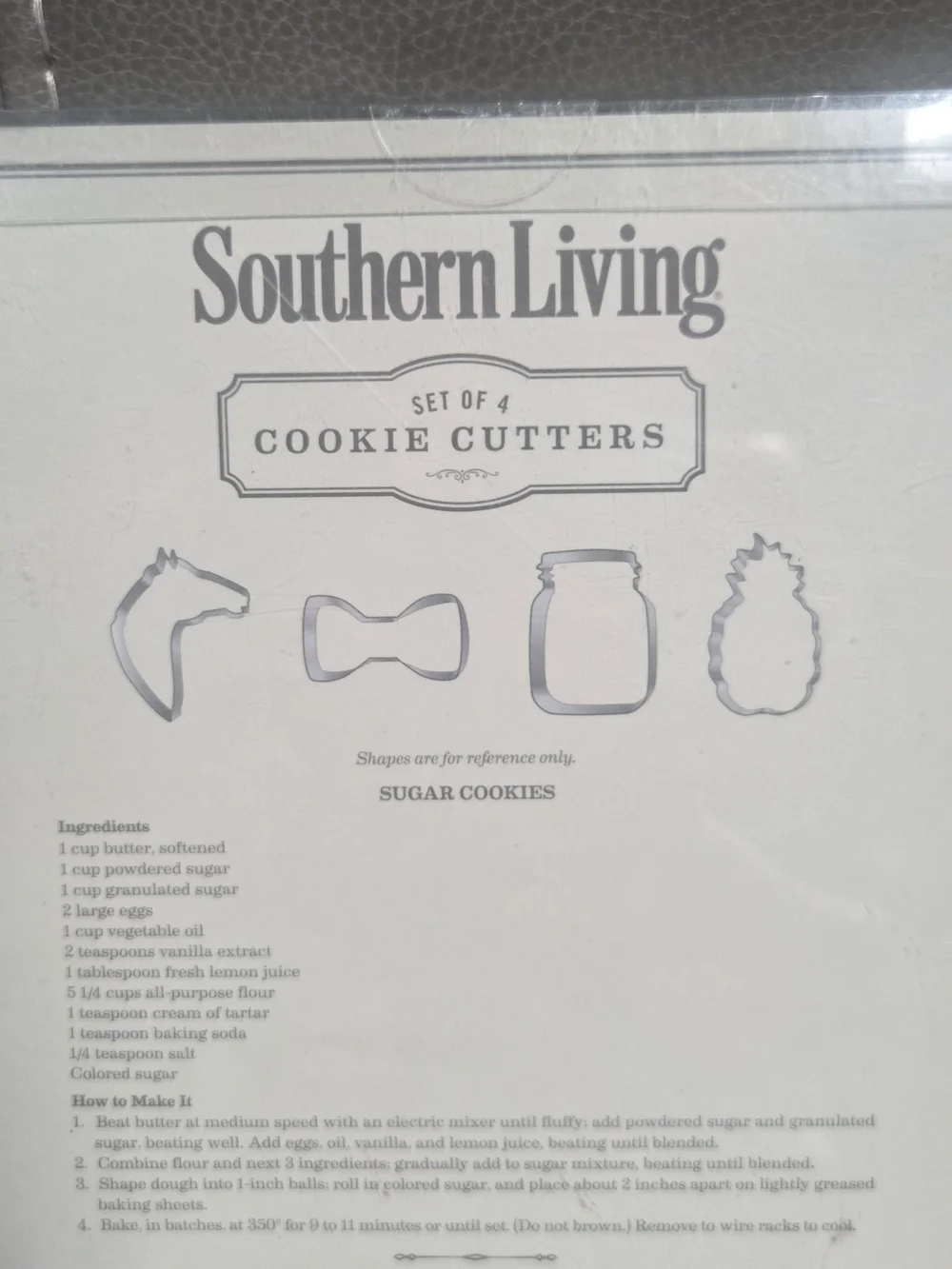 Adorable Southern Living Stainless Steel Cookie Cutter Set - Light Blue ~ Bin O